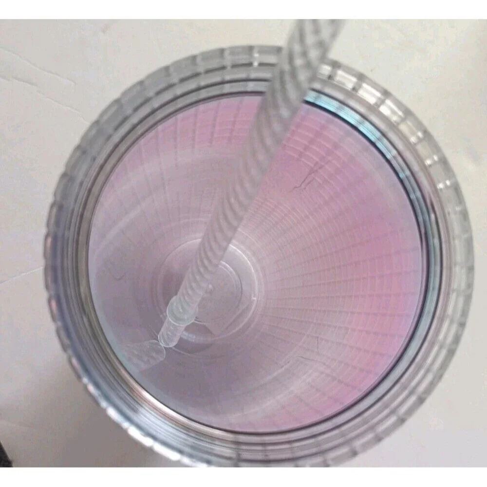 Starbucks 2020 Tumbler Iridescent Purple Disco Grid Holiday Cold Cup Venti 24oz - Picture 6 of 6